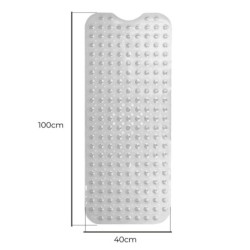 Non-slip Shower Mat Exma Transparent PVC 100 x 40 cm