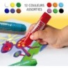 Painting set Playcolor Basic Metallic Fluor Multicolour 24 Pieces