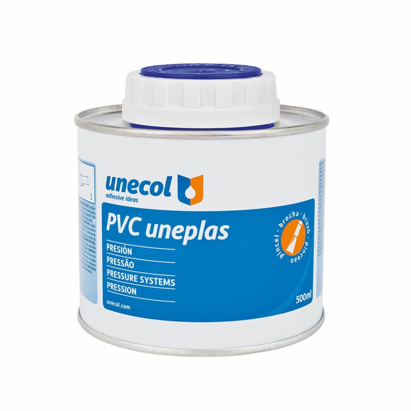 Adhesive for PVC pipe Unecol Uneplas A2041 Paintbrush 500 ml