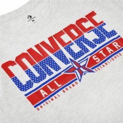 Child's Short Sleeve T-Shirt Converse Star Birch Light grey