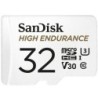 Micro SD Memory Card with Adaptor SanDisk High Endurance 32 GB