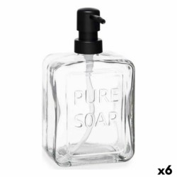 Soap Dispenser Pure Soap Crystal Transparent Plastic 570 ml (6 Units)