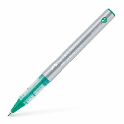 Liquid ink pen Faber-Castell Roller Free Ink Green 0,5 mm (12 Units)