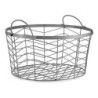 Set of Baskets Silver Metal 40 x 18 x 40 cm (3 pcs)