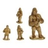 Decorative Figure Gorilla Saxophone Golden 18,5 x 38,8 x 22 cm