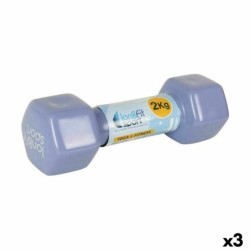 Dumbbells LongFit Sport Longfit sport 2 Kg Purple 3 Units