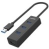 4-Port USB Hub Unitek Y-3089 Black