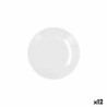 Plate Bidasoa Glacial Coupe Ceramic White (16,5 cm) (Pack 12x)