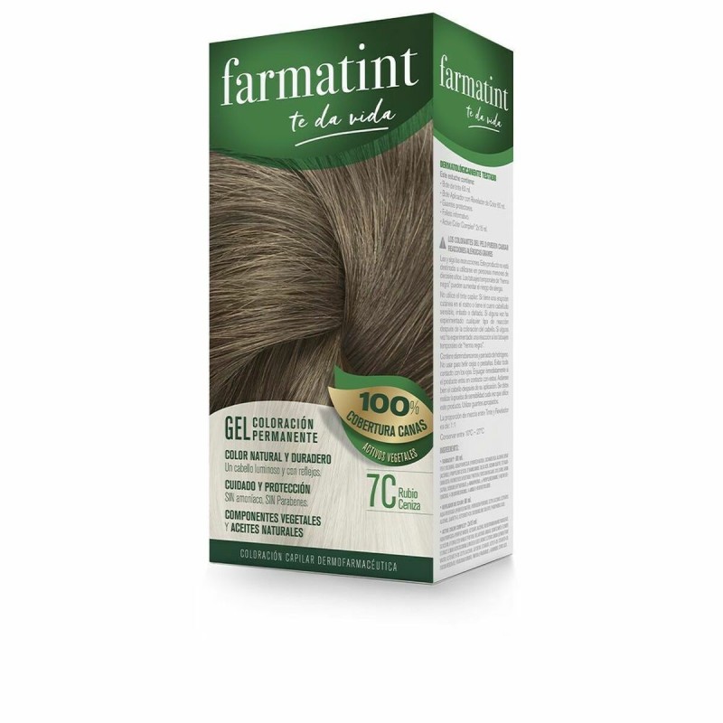 Permanent Dye Farmatint 7c-Rubio Ceniza Gel