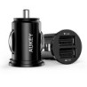 Car Charger Aukey CC-S1 Black 24 W