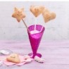 Ice Cream and Milk Shake Glass Gelato Fuchsia Glass 210 ml (6 Units)