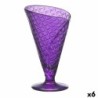 Ice Cream and Milk Shake Glass Gelato Violet Glass 210 ml (6 Units)