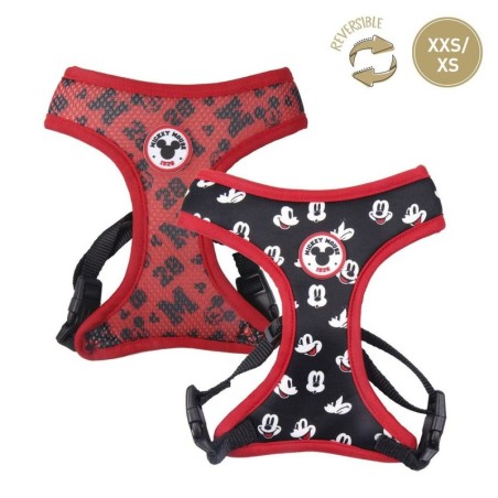 Dog Harness Mickey Mouse XXS/XS Black