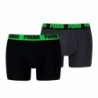 Men's Boxer Shorts Puma EVERRYDAY BASIC 701226387 018 2 Units Green Black