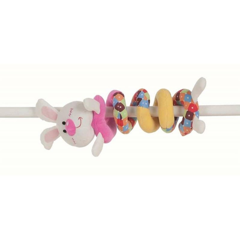 Fluffy toy Spiral 55 cm Rabbit Multicolour