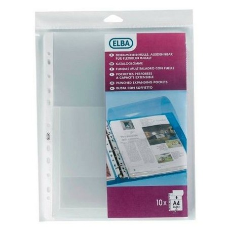 Covers Elba Bellows 100 Pieces Pack Transparent A4 (10 Pieces)