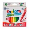 Set of Felt Tip Pens Carioca Jumbo 12 Pieces Multicolour (12 Pieces) (4 Units)