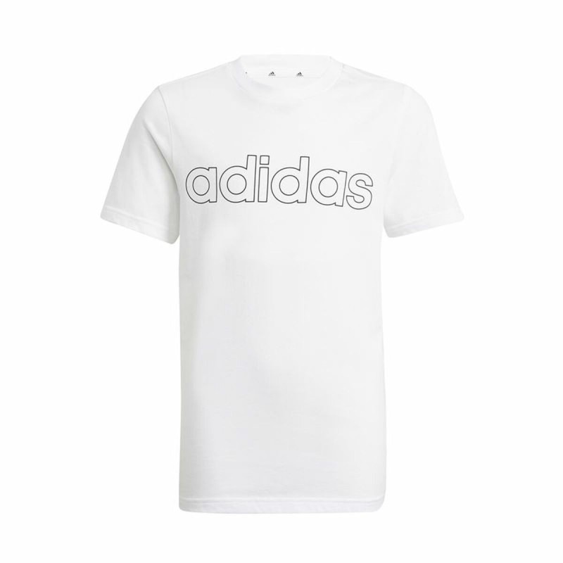 Child's Short Sleeve T-Shirt Adidas Essentials White