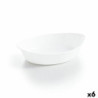 Serving Platter Luminarc Smart Cuisine Oval White Glass 25 x 15 cm (6 Units)