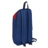 Child bag Safta University Mini Red Navy Blue (22 x 39 x 10 cm)