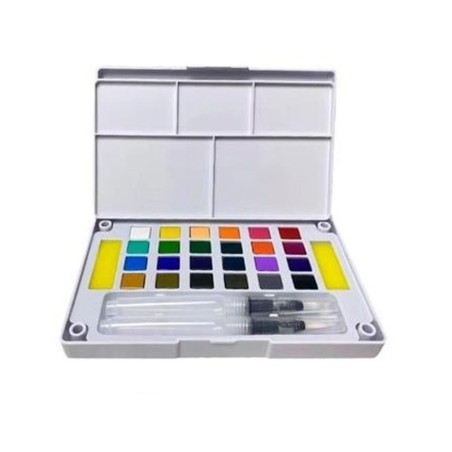 Watercolour paint set Alex Bog POCKETBOX ARTIST 26 Pieces Multicolour