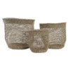 Basket set DKD Home Decor 35 x 35 x 35 cm Boho