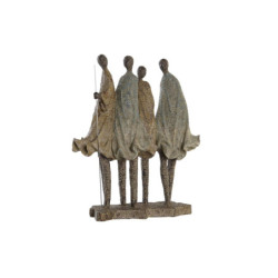 Decorative Figure DKD Home Decor African Woman Resin Multicolour (33,5 x 14,5 x 41 cm)