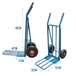 Wheelbarrow Ferrestock Grip Steel 250 kg