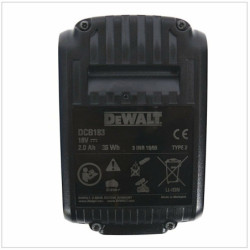 Rechargeable lithium battery Dewalt DCB183 Rechargeable lithium battery 18 V Lithium