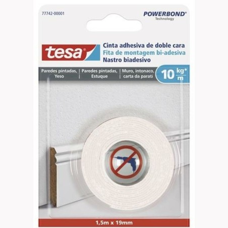 Double Sided Tape TESA 19 mm 1,5 m White