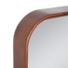 Wall mirror Brown Crystal beech wood 40 x 6 x 50 cm