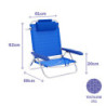 Folding Chair Marbueno Blue 61 x 82 x 68 cm