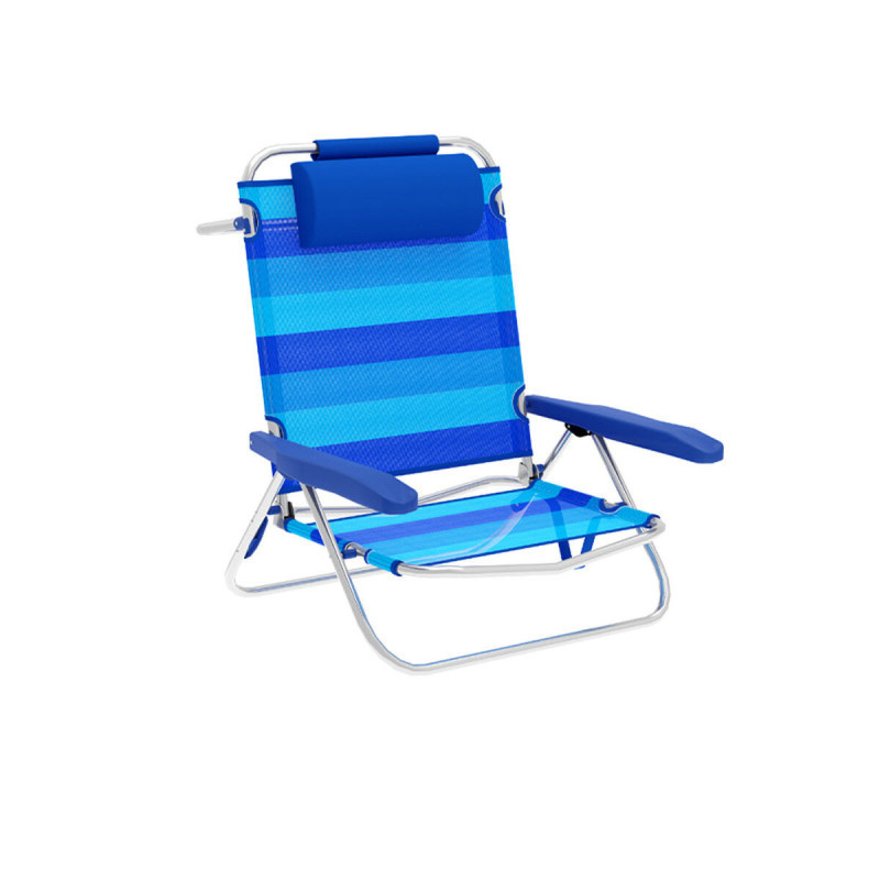 Folding Chair Marbueno Stripes Blue 61 x 82 x 68 cm