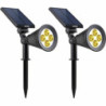 Lamp Lumi Garden Black 5 V 250 Lm (2 Units)