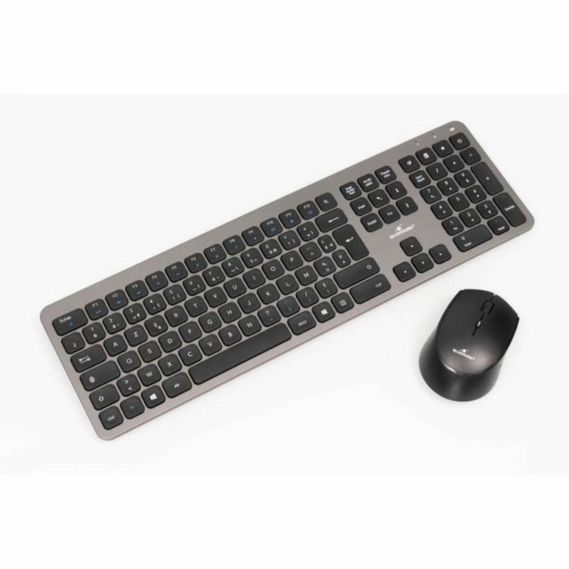 Keyboard and Wireless Mouse Bluestork Easy Slim Grey