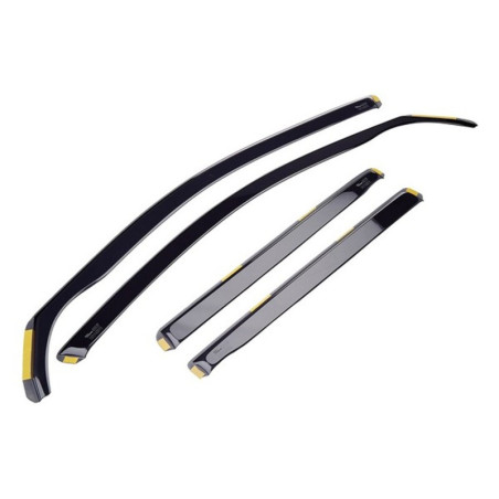 Wind deflector HEKO 31178 4 Pieces Frontal Rear