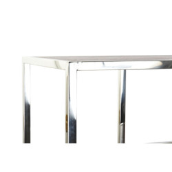 Console DKD Home Decor 190 x 40 x 96 cm Silver Steel Plastic MDF Wood