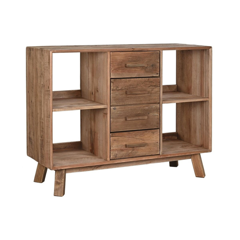 Chest of drawers DKD Home Decor Dark brown Wood Recycled Wood Alpino 120 x 40 x 90 cm