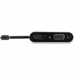 USB C to VGA/HDMI Adapter Startech CDP2HDVGA            Black