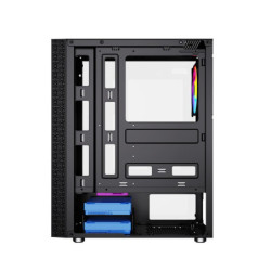 ATX Semi-tower Box GEMBIRD Fornax 2500 ARGB Black Multicolour