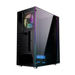 ATX Semi-tower Box GEMBIRD Fornax 2500 ARGB Black Multicolour