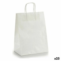 Paper Bag 24 x 12 x 40 cm White (25 Units)