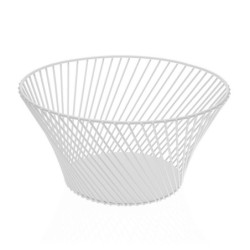 Fruit Bowl Versa White Steel Iron (13,5 cm)