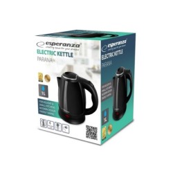 Kettle Esperanza EKK128K Black Stainless steel Plastic 1350 W 1 L