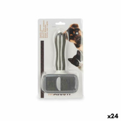 Dog Brush Anthracite 14 x 23 x 6 cm (24 Units)