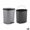 Pedal bin Dark grey Plastic 6 L (6 Units)