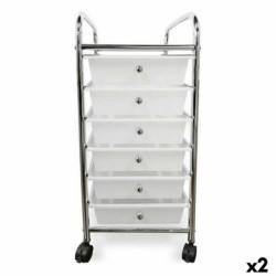 Chest of drawers Confortime Conforti Metal (2 Units) (33 x 38,5 x 66,5 cm)