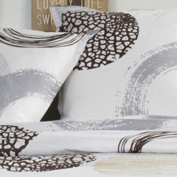 Bedding set TODAY Circles White Double bed 240 x 260 cm