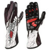 Karting Gloves OMP KS-2 Art S White Black