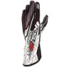 Karting Gloves OMP KS-2 Art S White Black